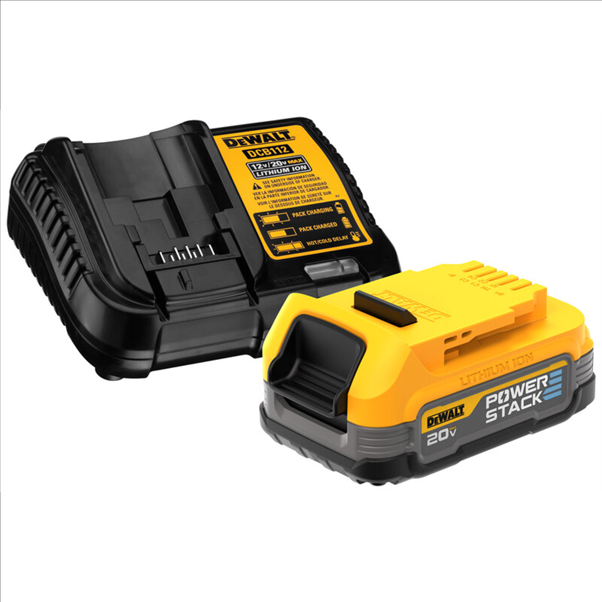 20V MAX POWERSTACK COMPACT BATTERY WITH CHARGER - DCBP034C